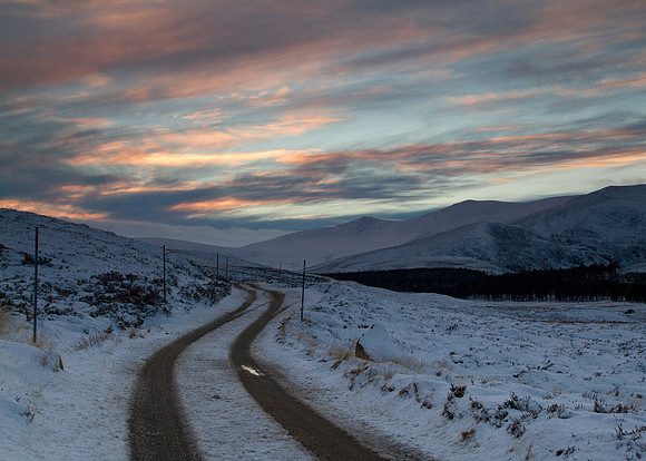 Loch Muick, the road in.