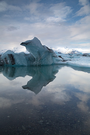 Iceland icebergs from the glacier