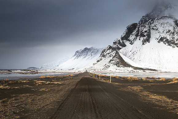 Iceland gravel road