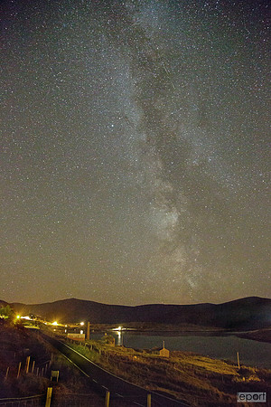 Milky way over Tarbert, Harris