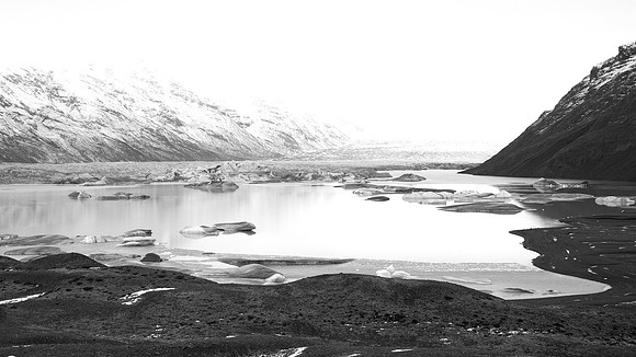 Galcial lake Iceland