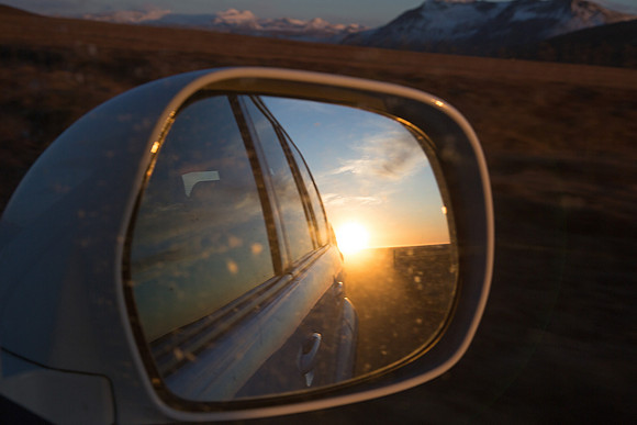Landcruiser looking back